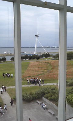 最初のポイント、ガラス館からの眺め
