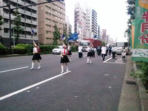 東洋大学応援団のチアガール