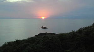 深沢町の夕日