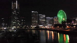 夜の横浜・ランドマークとコンチネンタルホテル