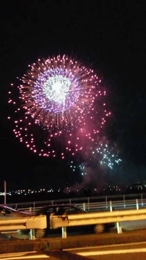 多摩川の花火