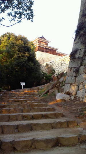坂の上の雲ならぬ「松山城」