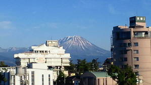 ホテル松月の部屋からの大山