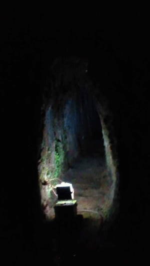石見銀山の坑道跡
