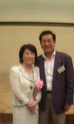 党首とツーショット