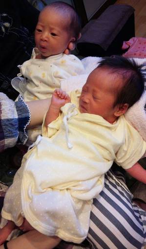 双子の「さら」ちゃんと「さら」ちゃん