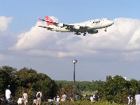 成田空港での飛行機